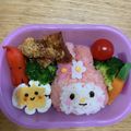 ポメちょん's cooksnap of when they made ゆで卵deニコニコ♪スマイルキャラ弁.