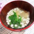 STimeBlues's cooksnap of when they made 舞茸と大根の葉の味噌汁.