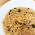 オママゴトの妹¨̮'s cooksnap of when they made 簡単手抜き飯☆即席味噌汁の濃厚マヨパスタ.