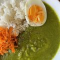 mimimi☆71's cooksnap of when they made ほうれん草と緑豆のグリーンカレー.