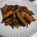 fu♪♪'s cooksnap of when they made お弁当にも★かぼちゃと豚肉の生姜焼き.