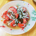 かわゆう1211's cooksnap of when they made しらすとトマトのもずく酢和え.