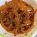 ｋａｍｉｙａｍａ's cooksnap of when they made 牛肉のかわりソース煮♪.