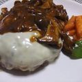 shouko's cooksnap of when they made Ｗチーズハンバーグ.