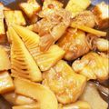 ゆう☆みさ's cooksnap of when they made 麺つゆで簡単タケノコと厚揚げと鶏肉の煮物.