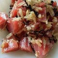 さっちゃん62's cooksnap of when they made 簡単アヒポキ（マグロと塩昆布　ごま油和）.