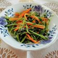 Rikk＠'s cooksnap of when they made 豆苗と人参の塩昆布和え.
