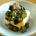 でかおちば's cooksnap of when they made 簡単♡韓国風ねばねばオクラ冷奴.