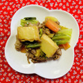 チェックのミニくま's cooksnap of when they made 豚肉と厚揚げと野菜の炒め煮♡.