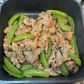 いのりん母さん's cooksnap of when they made スナップエンドウと豚肉のオイスター炒め.