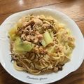 うっきー太郎's cooksnap of when they made キャベツとツナと塩昆布パスタ.