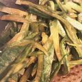 作るの苦手なの's cooksnap of when they made 摘果メロン（選りメロン）の皮のキンピラ.