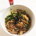 クックP8KGHH☆'s cooksnap of when they made 豚肉とナムルの冷やしうどん.