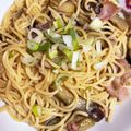 クックWK3Z85☆'s cooksnap of when they made ナスとベーコンのポン酢パスタ.