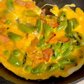 大阪のちゃーちゃん's cooksnap of when they made スナップえんどうとハムの卵炒め.