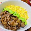 hiro_aya's cooksnap of when they made 味噌仕立て＊卵と鶏ひき肉の三色そぼろ丼.
