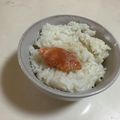 papikun's cooksnap of when they made 旨～い☆ホカホカご飯に明太子とゴマ油だけ.