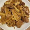 大王イカ's cooksnap of when they made 筍と鶏肉の照り焼き風.