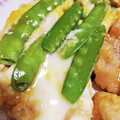 ☆りさママ☆'s cooksnap of when they made 絹さやのたまご炒め.