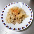 K0A9O0R8U♪'s cooksnap of when they made 豚こまde簡単コッテリどて焼き風♪　.
