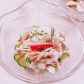 みぽぽ37's cooksnap of when they made ちくわとカニカマときゅうりのサラダ.