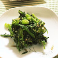 フジぽん's cooksnap of when they made 簡単♪　春菊のピーナッツバター和え.
