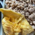 kinkinsan's cooksnap of when they made 10分弁当★重ねて簡単！鶏そぼろ弁当.