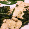 ユウケンジャー's cooksnap of when they made ささみほうれん草の味噌バター炒め.