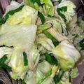 erikyain's cooksnap of when they made キャベツとえのきとニラのごまポン酢あえ.