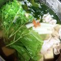 けいさとりん's cooksnap of when they made 梅でさっぱり 白だし豚しゃぶ鍋.