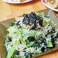かわゆう1211's cooksnap of when they made 小松菜としらすの海苔和え♡レンジで簡単♡.