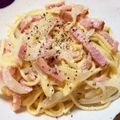 ひこモチ's cooksnap of when they made 生クリーム不要☆イタリアンのカルボナーラ.
