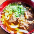 kinniko's cooksnap of when they made リメイク：牛すじの煮物で作るうどん.