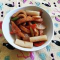 ﾁｲﾁｬﾝﾏﾏ's cooksnap of when they made 韓国おかず♪トッポギとさつま揚げ炒め.