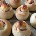 うめ食堂's cooksnap of when they made 失敗ナシ！簡単ハムチーズロールパン.