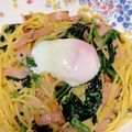 mippy♡'s cooksnap of when they made ほうれん草とハムの和風パスタ.