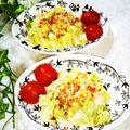 ♪としクック♪'s cooksnap of when they made 三島のかつおマヨキャベツ.