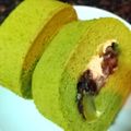 happykote's cooksnap of when they made 抹茶ロール♡ホワイトチョコクリーム♡.