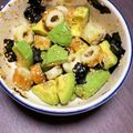 さっちん22's cooksnap of when they made 簡単ヘルシーアボカドとちくわの海苔サラダ.