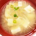 ryutaimama's cooksnap of when they made 簡単☆もやしと豆腐の味噌汁.