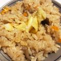 平野モコ's cooksnap of when they made 松山あげで炊き込みご飯.