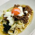 ｂｅｒｒｙ＋'s cooksnap of when they made 甘じょっぱ肉旨❤冷やし牛すき月見うどん❤.