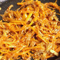 クックZSLAF1☆'s cooksnap of when they made お弁当の隙間に！簡単油揚と人参の甘酢炒め.