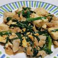 ちびたぬき♪'s cooksnap of when they made 豚バラにらの旨辛豆腐チャンプルー.