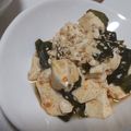 fu♪♪'s cooksnap of when they made 簡単！美味♪豆腐とわかめのピリごま和え♪.