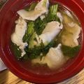 まーちゃんとみーくん's cooksnap of when they made ＊豚バラとほうれん草の生姜スープ＊.