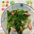 おはなすき's cooksnap of when they made レタスとウインナーの中華風炒め物.