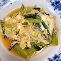 クックJOEさん's cooksnap of when they made 油揚げと小松菜・えのきの白だし卵とじ.