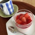 いぬわんわんわん's cooksnap of when they made アガーで作る！いちごミルクプリン.