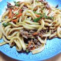 みなあゆママ's cooksnap of when they made お好みソースDE焼きうどん.